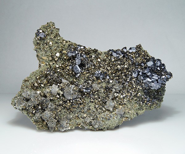 Amazing Pyrite-Calcite Borieva mine-Madan Bulgaria natural crystal minerals specimen